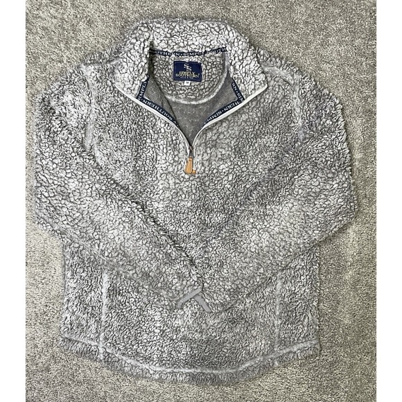 Simply Southern Sherpa Fleece Pullover 1/4 ZIP Womens MEDIUM - Picture 1 of 6